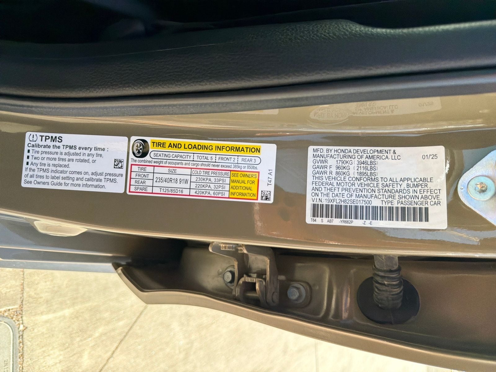 2025 Honda Civic Sport