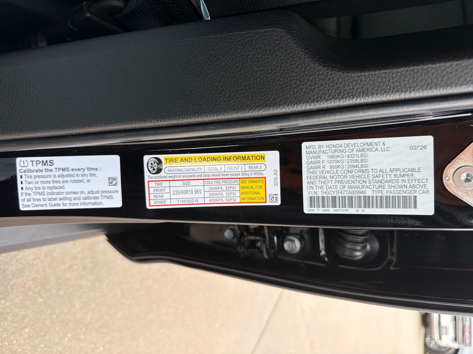 2026 Honda Accord SE