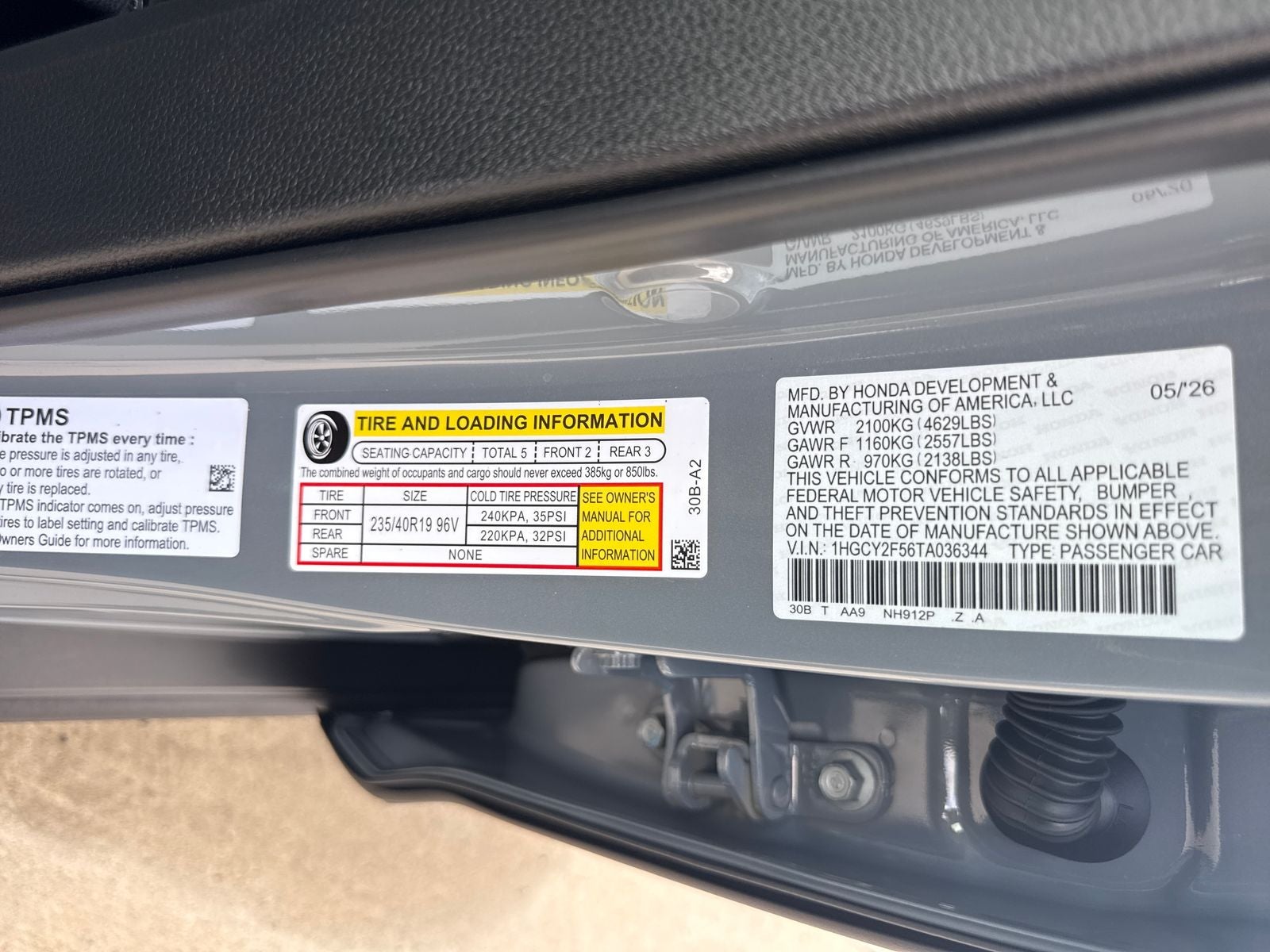 2026 Honda Accord Hybrid Sport
