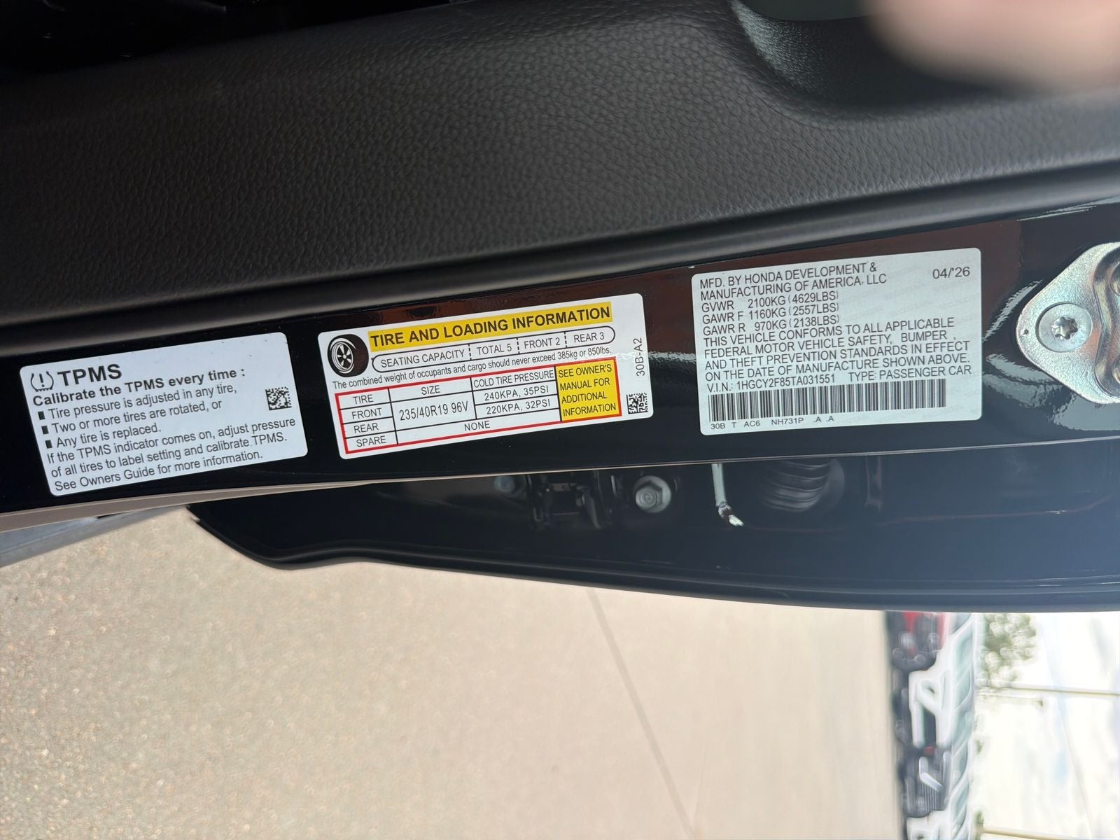 2026 Honda Accord Hybrid Touring