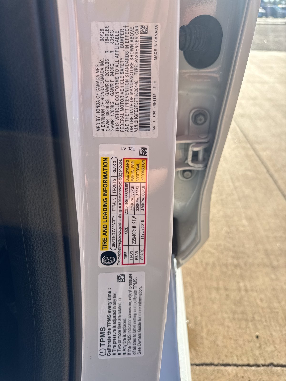 2026 Honda Civic Sport