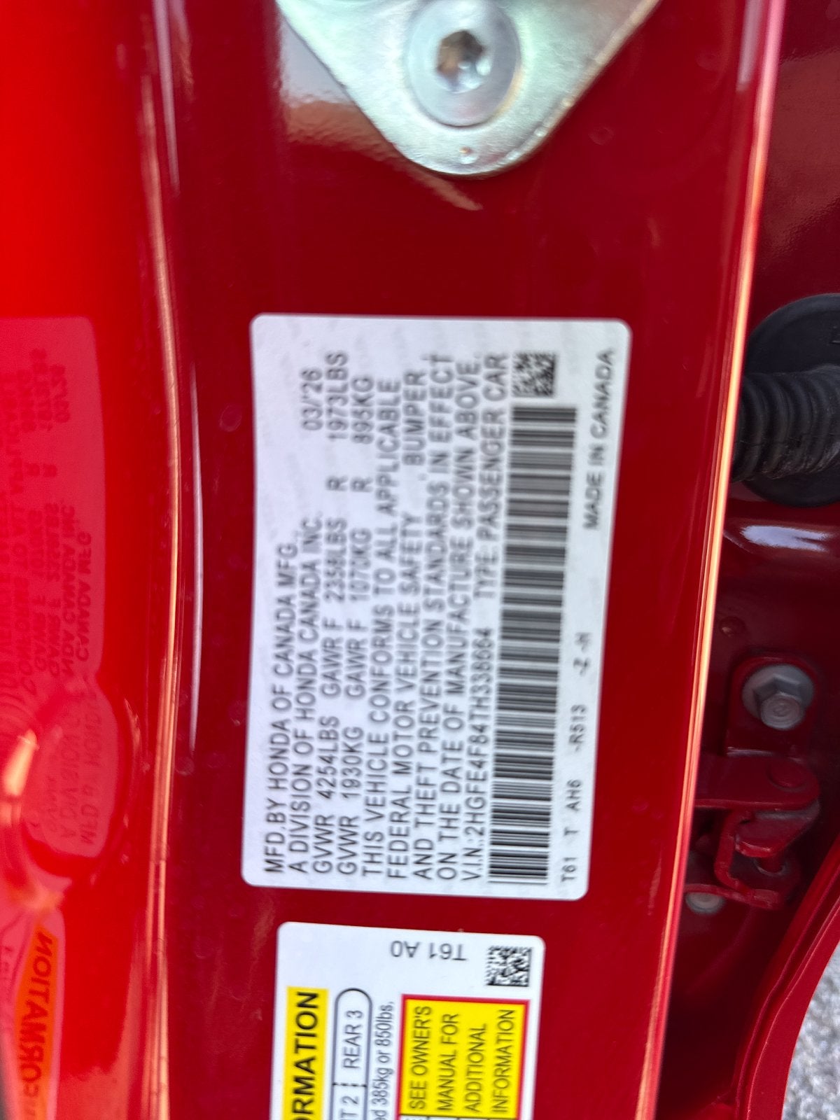 2026 Honda Civic Hybrid Sport