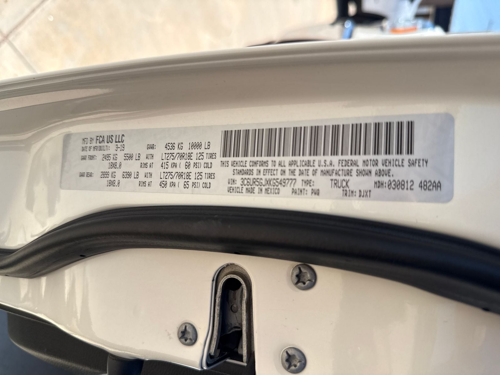 2019 RAM 2500 Laramie Longhorn