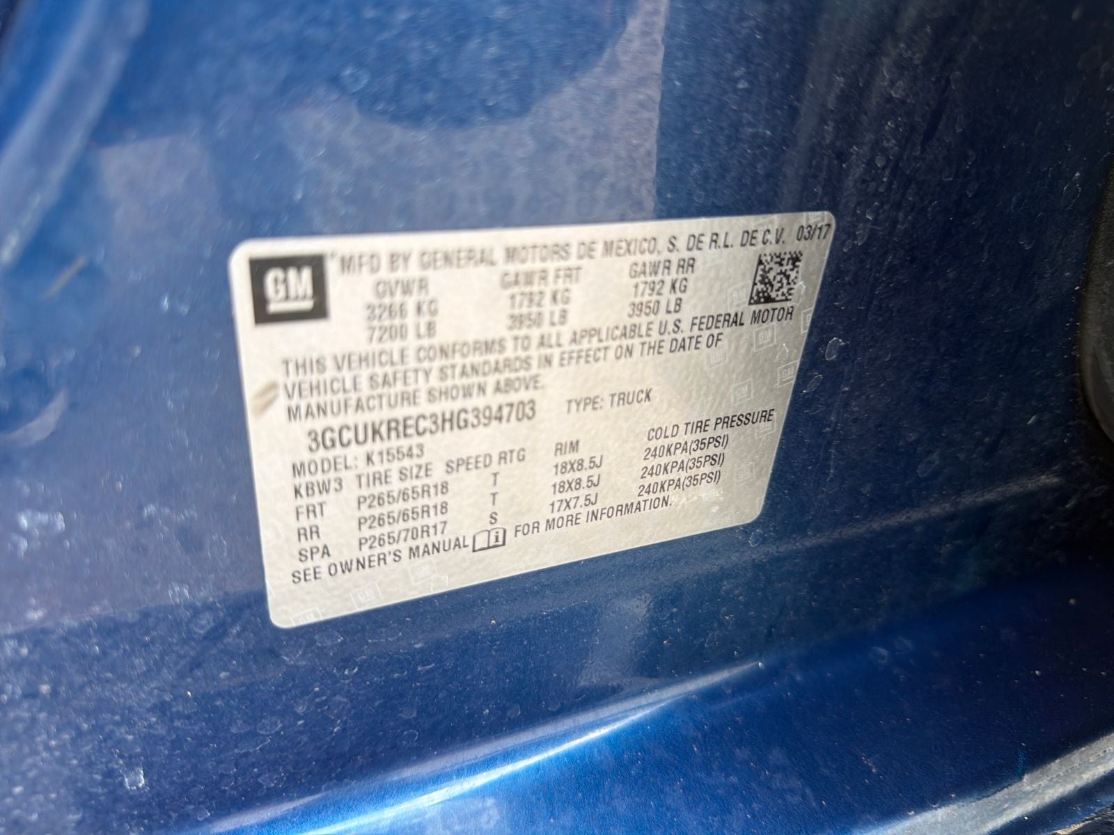 2017 Chevrolet Silverado 1500 LT LT2