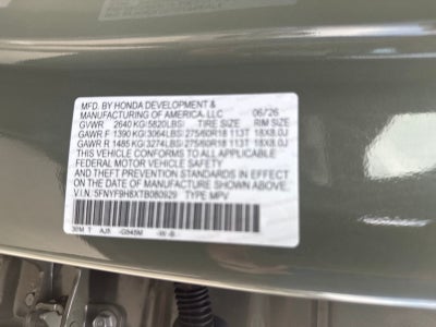2026 Honda Passport TrailSport Elite Blackout
