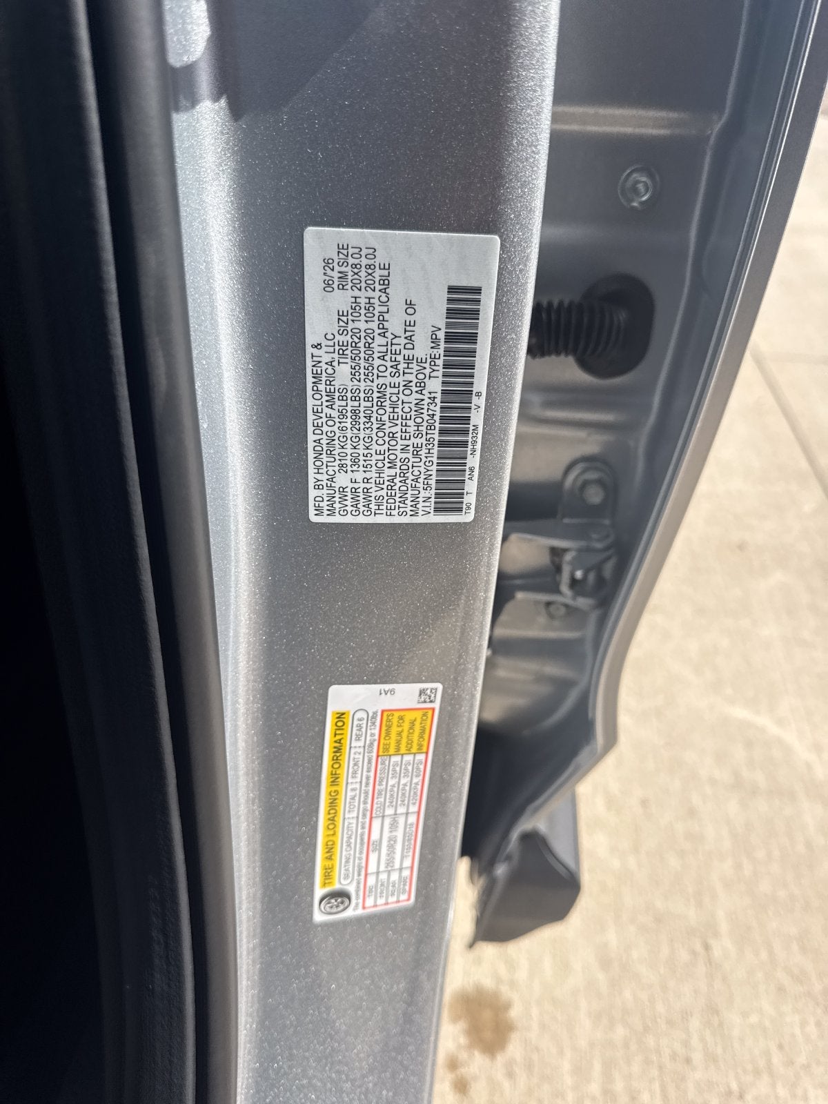 2026 Honda Pilot Sport