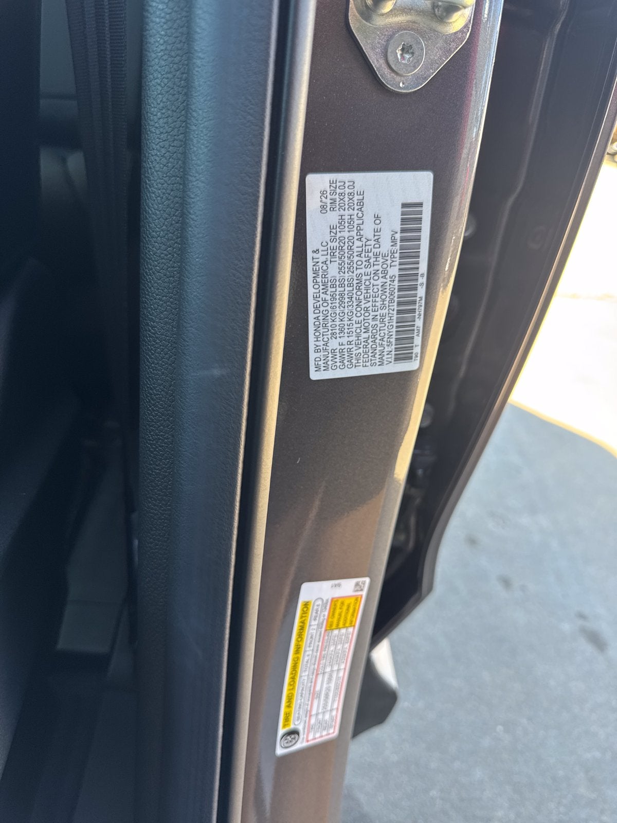 2026 Honda Pilot Touring