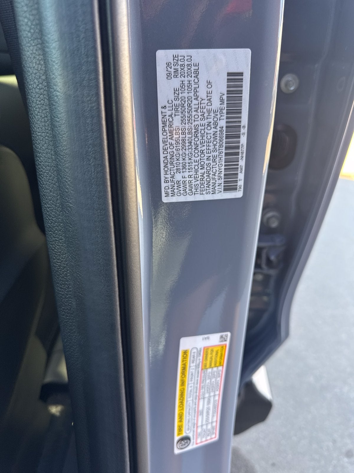 2026 Honda Pilot Touring