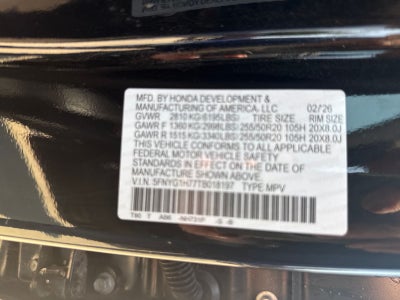 2026 Honda Pilot Touring