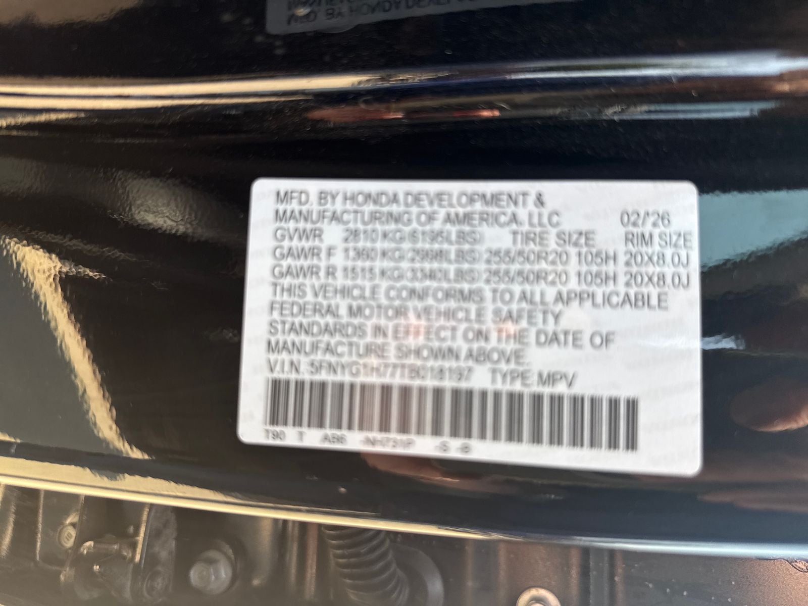 2026 Honda Pilot Touring