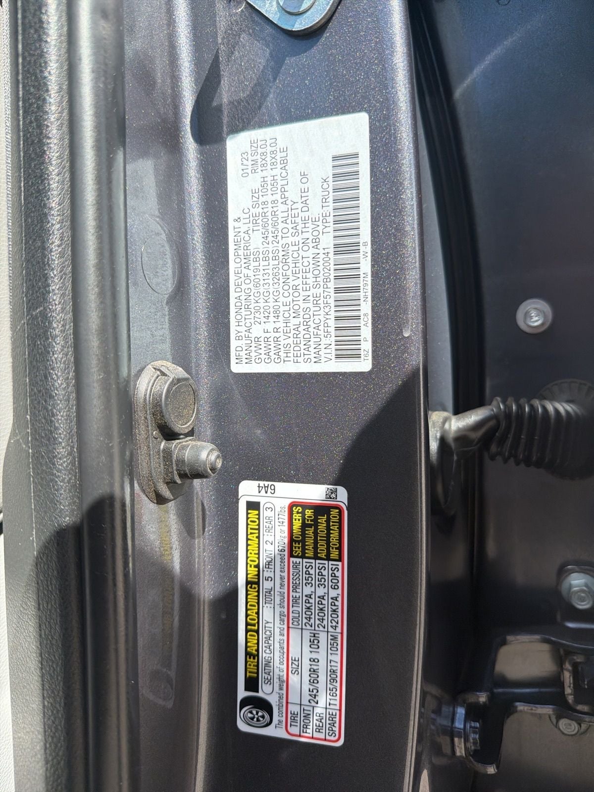 2023 Honda Ridgeline RTL