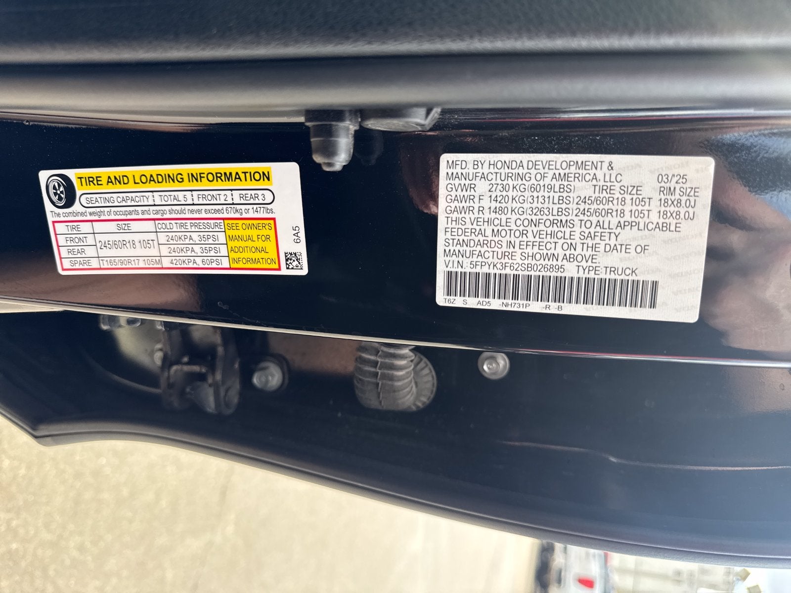 2025 Honda Ridgeline TrailSport