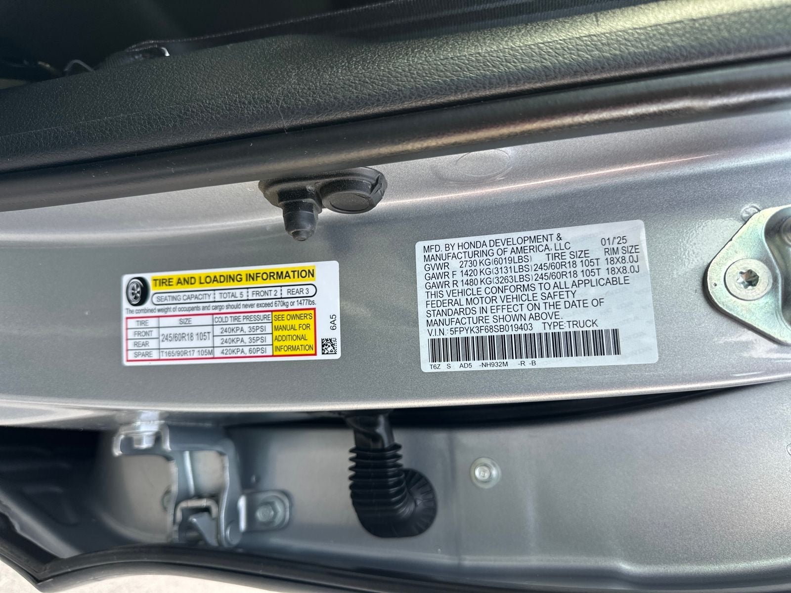 2025 Honda Ridgeline TrailSport