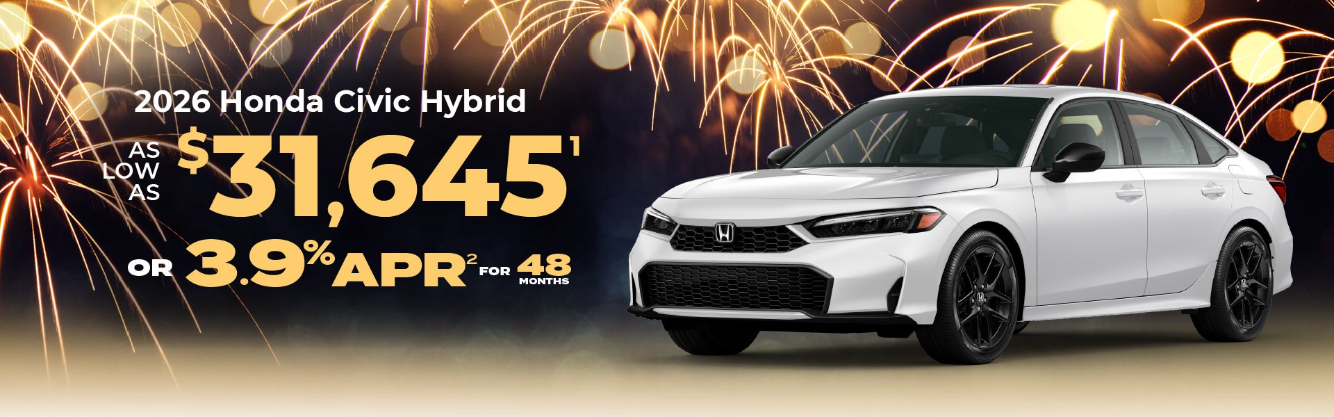 2026 Honda Civic Sedan Hybrid- as low as $31,645 or 3.9%APR
