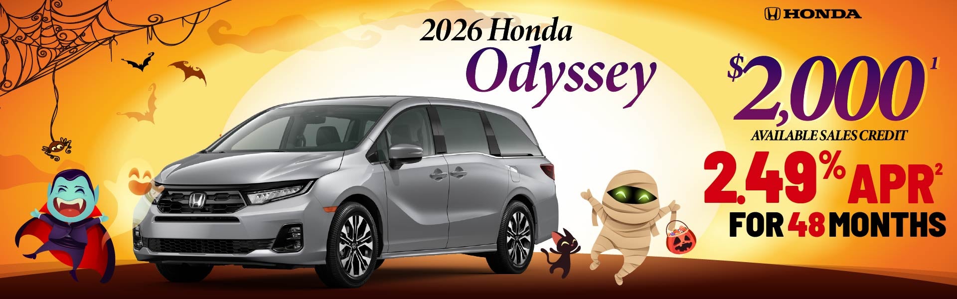 2026 Odyssey - $2000 available sales credit | 2.49% APR for 