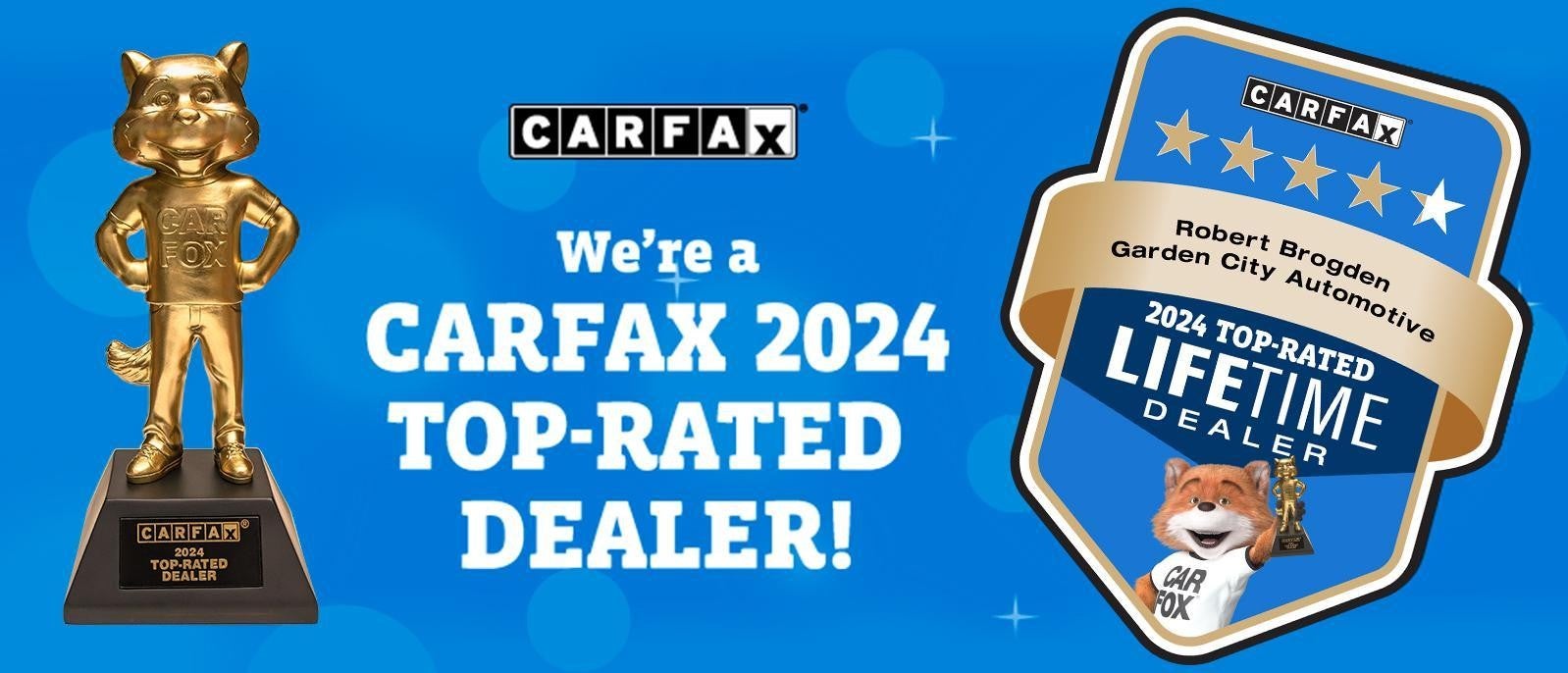 Carfax top rated dealer at Robert Brogden's Garden City Honda in Garden City KS